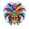 Fasching Karneval Venezianische Maske