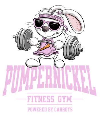 Lapin Costaud 'Pumpernickel Girl' - Fitness Humoristique
