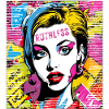 Pop art ruthless woman
