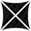 Abstract Polygon Design Black
