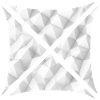 Abstract Polygon Design White
