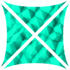 Abstract Polygon Design Turquoise