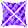 Abstract polygon design purple