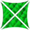 Conception de polygone abstrait vert