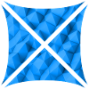 Abstract Polygon Design Blue