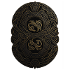 Maya Schwarz-Gold-Monogramm