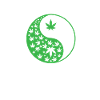 Marijuana Yin and Yang Symbol