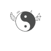 Wings Yin and Yang Symbol
