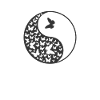Papillons Symbole Yin et Yang