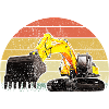 Baggerfahrer Bauarbeiter Bagger