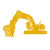 Baggerfahrer Bauarbeiter Bagger