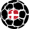 Handbollssymbol Handboll Danmark Logo ikon