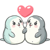 Seal Animal Couple Love