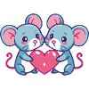 Mouse Comic Couple Love