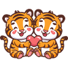 Tiger Comic Couple Love