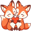 Fox Comic Couple Love