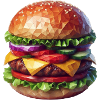 Polygone de hamburgers