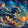 Dragon in clouds
