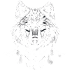 Loup costard cravate
