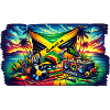 Jamaica Caribbean Reggae Music Design