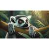 Cute animals chilling – ring-tailed lemur