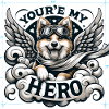 Hero dog in flight
