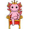 Axolotl motif children's king