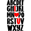 Alphabet i love you