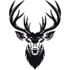 Deer Icon Monochrome