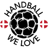 Vi elsker håndbold Danmark EM VM Håndboldspiller symbol