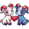 Mountain Goat Comic Couple Love