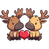 Moose Comic Couple Love
