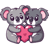 Koala Comic Couple Love