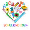 Schulkind 2024 Herz
