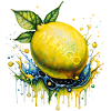 Lemon Mango Poster