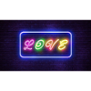 Love in neon sign