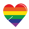 Arrow Rainbow Heart Pride