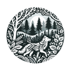 Wolf im Wald