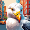 Seagull in the city