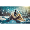 Cute animals chilling – polar bear