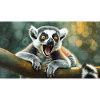 Cute animals chilling – ring-tailed lemur