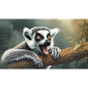Cute animals chilling – ring-tailed lemur