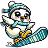 Chicken Chick Snowboard Winter