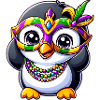 Mardi Gras Penguin Party