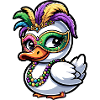 Mardi Gras Duck Mask Feathers
