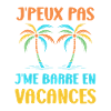 je suis en vacances