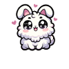 Kawaii lapin mignon motif