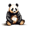 Sitting Panda Bear