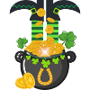 St. Patrick's Day Gold Topf