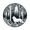 Der Wolf im Wald